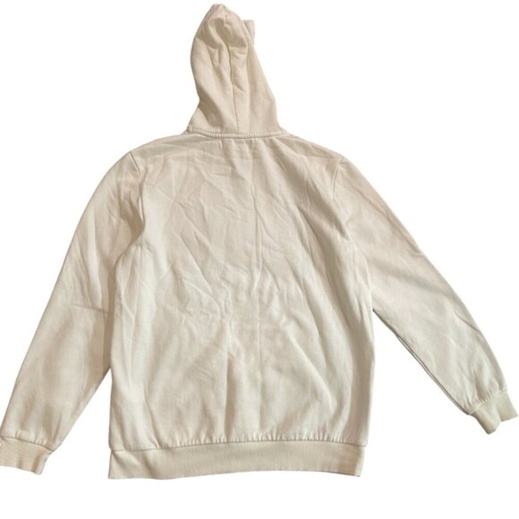 Puma. White hooded sweatshirt. Size XL. With design logo. Made in India. - Picture 2 of 9